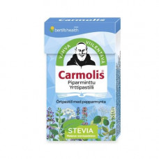 Carmolis Piparminttu Stevia yrttipastilli 45g