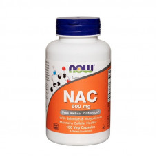 NAC 600 mg Now Foods 100 vegekaps