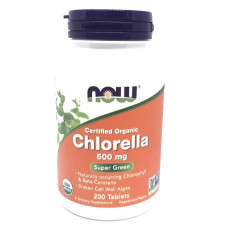 Chlorella 500mg 200tabl luomu Now