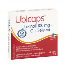 Ubicaps Ubiquinoli 100 mg+C+Seleeni 40kaps