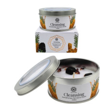 Candle Cleansing Aromatherapy  Gemstone Sandalwood 70g