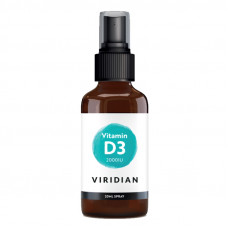 Viridian D3-vitamiinisuihke 50mcg 20ml
